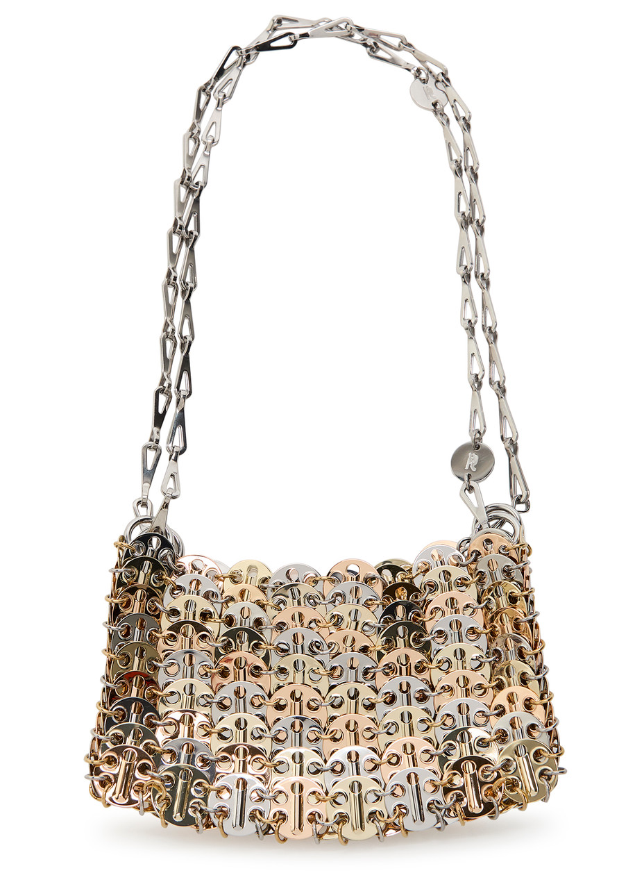 Rabanne 1969 Disc Mini Two-tone Shoulder Bag