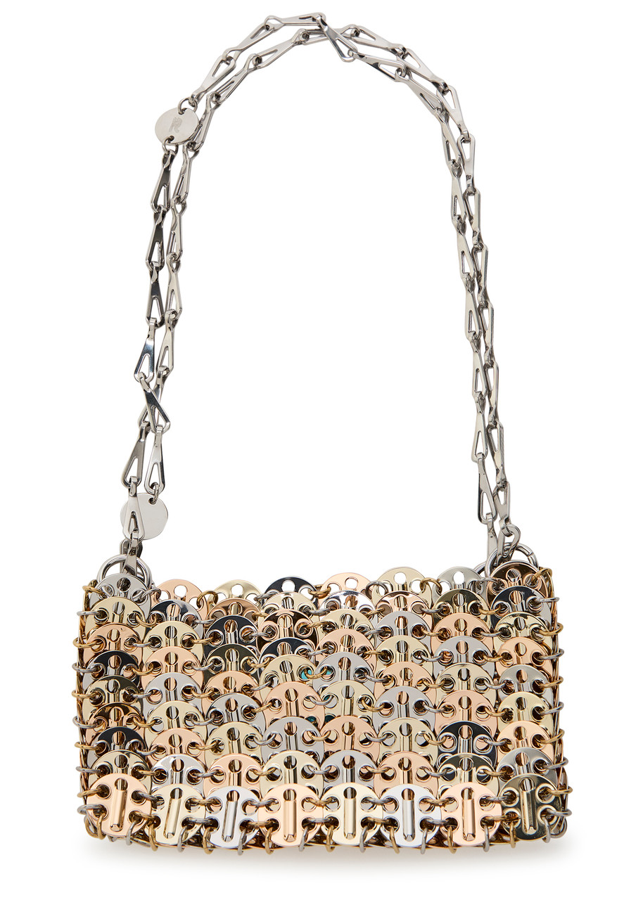 Rabanne 1969 Disc Mini Two-tone Shoulder Bag