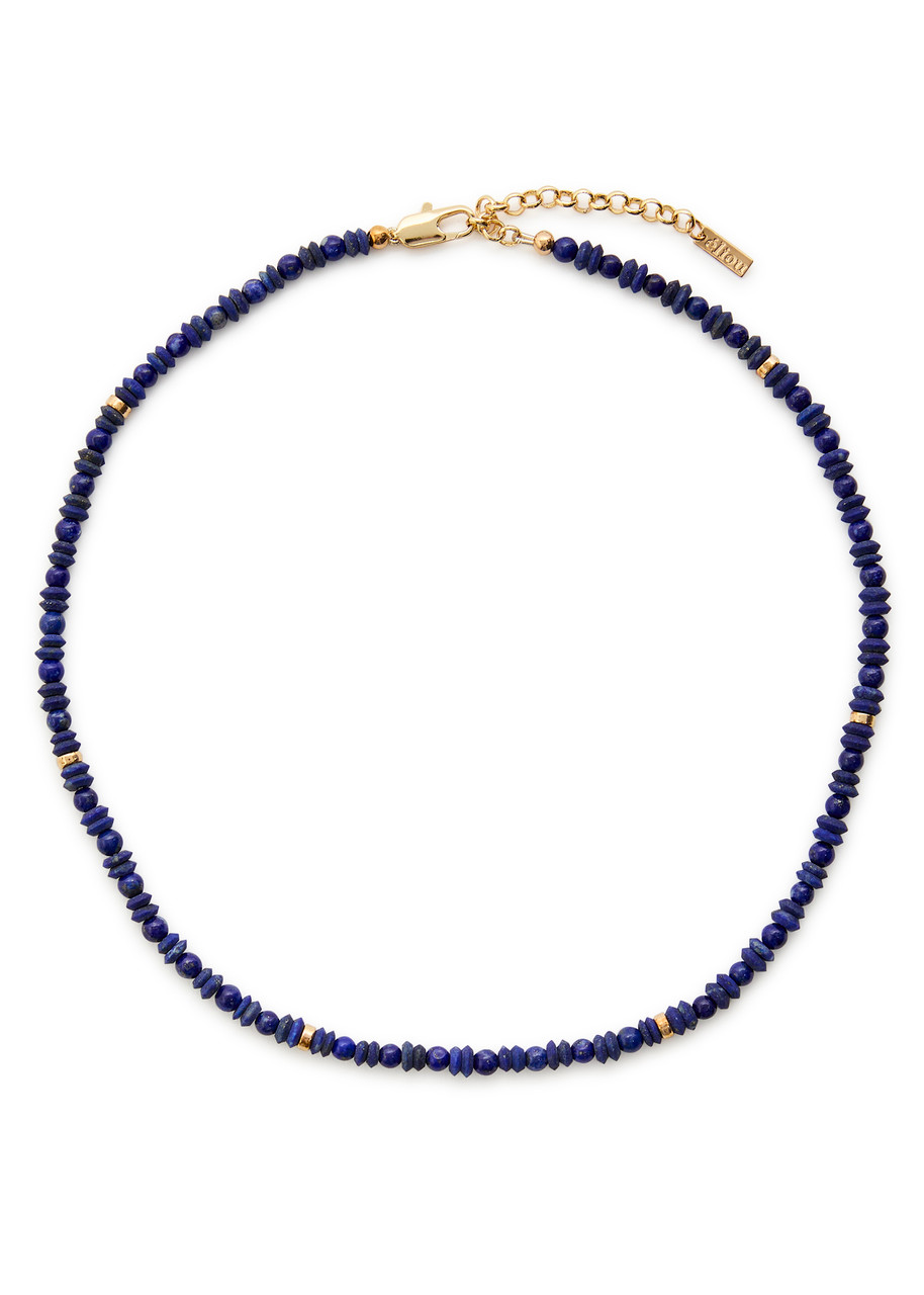 Eliou Leo Beaded 18kt Gold-plated Necklace