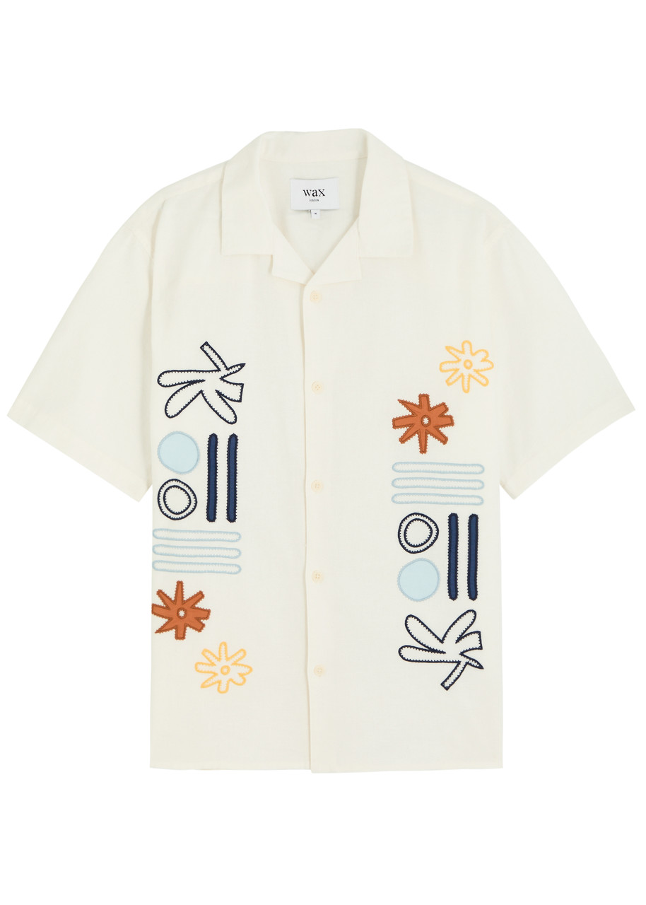 Wax London Didcot Abstract Short Sleeve Shirt
