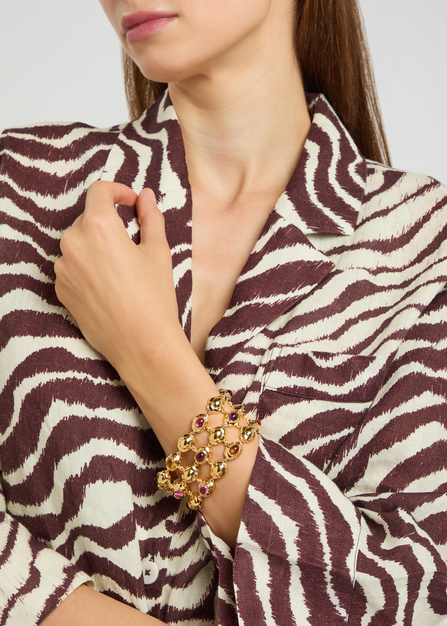 Joanna Laura Constantine Statement 18kt Gold-plated Bracelet