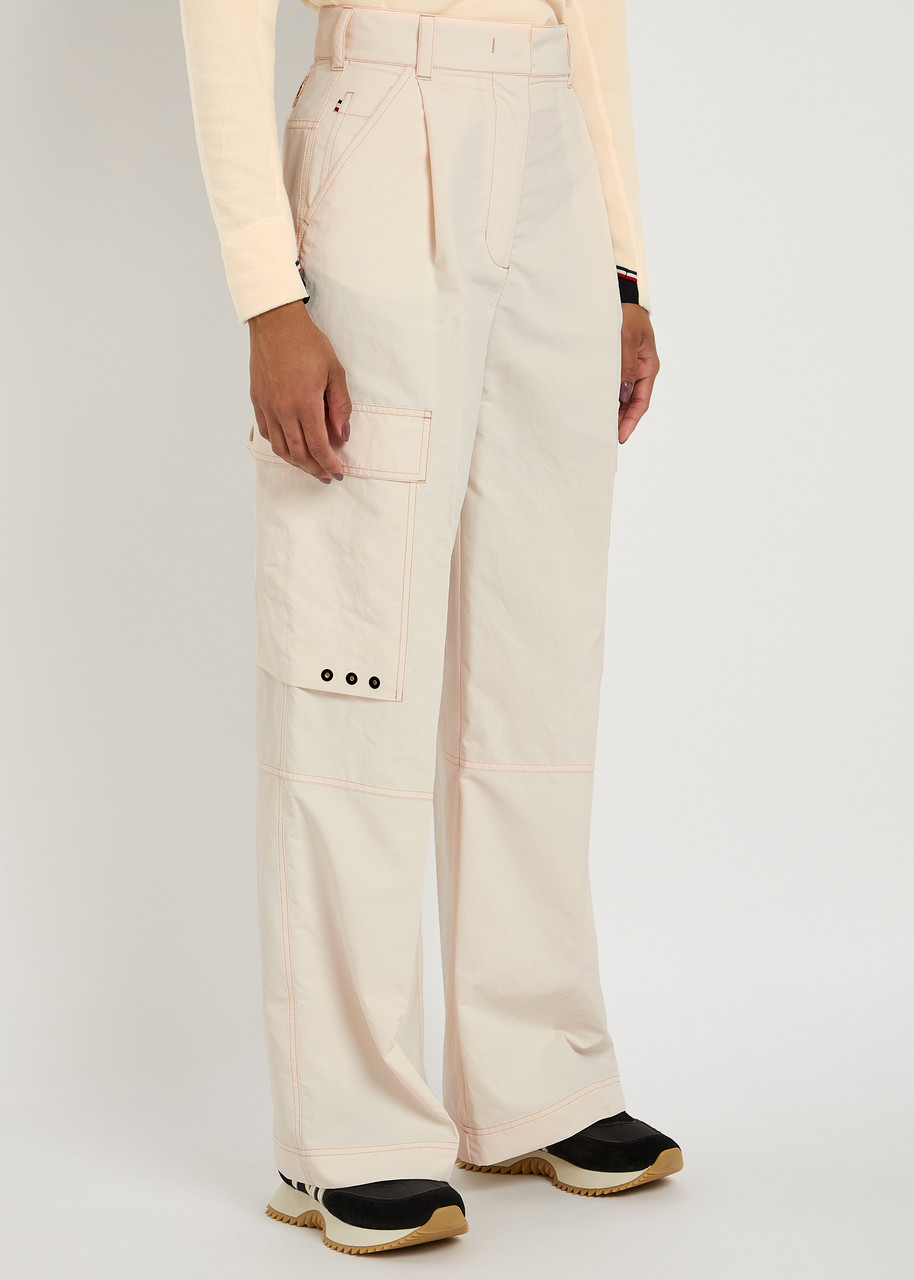  Moncler Shell Cargo Trousers - Ivory - M (uk 12 / M) 