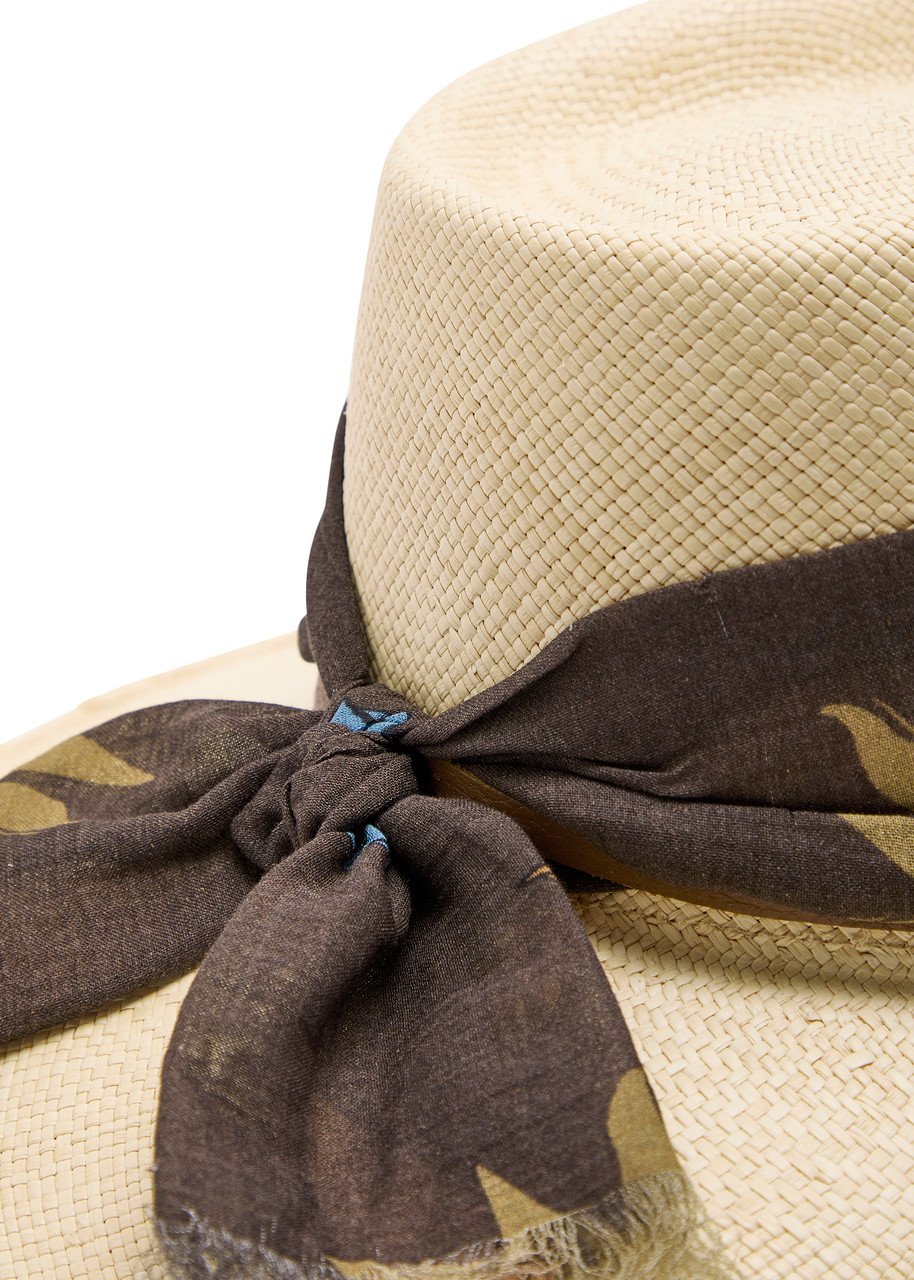  Sensi Studio Aguacate Straw Sun Hat - Natural - L 