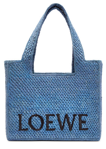 LOEWE X Paula's Ibiza Logo-embroidered raffia tote | Harvey Nichols