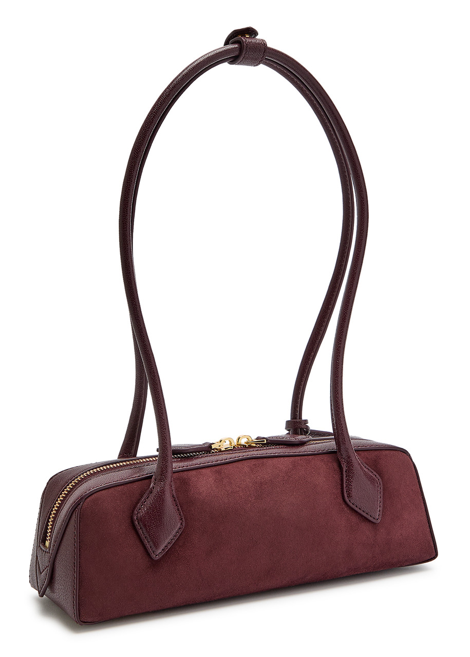 Alaïa Le Teckel Small Suede Shoulder Bag