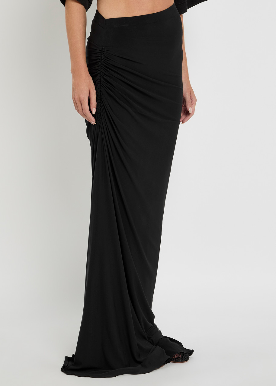 Alaïa Alaia Women Long Draped Jersey Dress