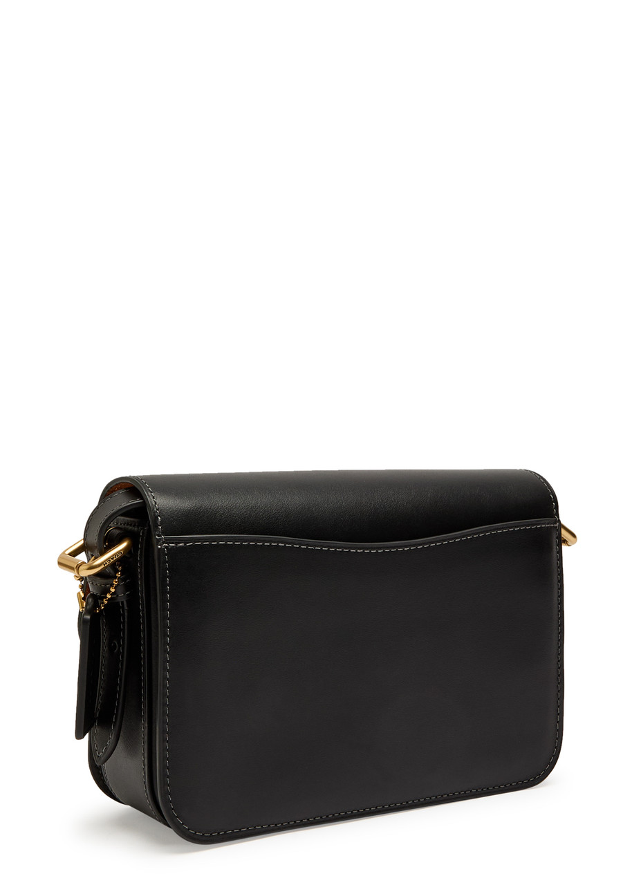 Coach Leather Shoulder Bag In Black