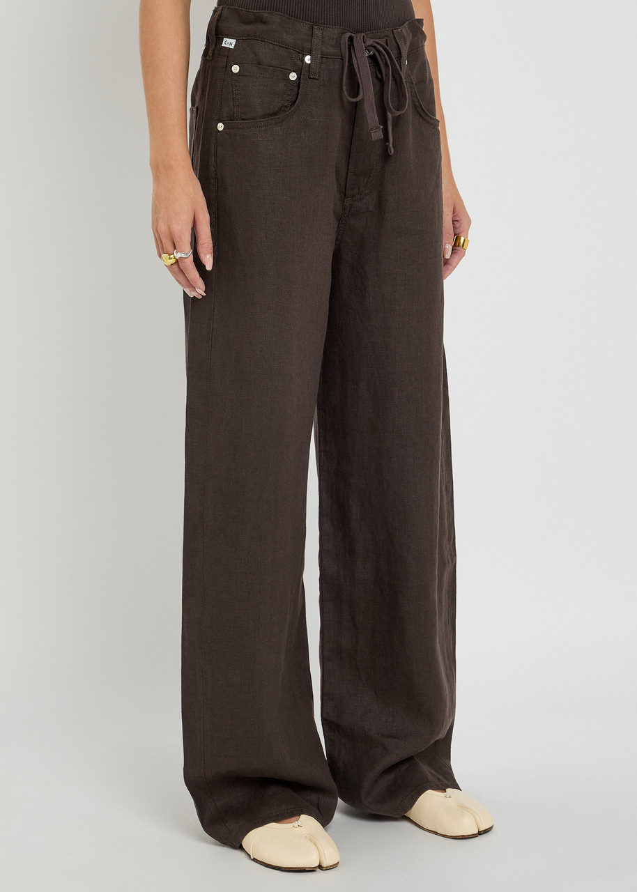 Citizen Of Humanity Brynn Linen Drawstring Trousers