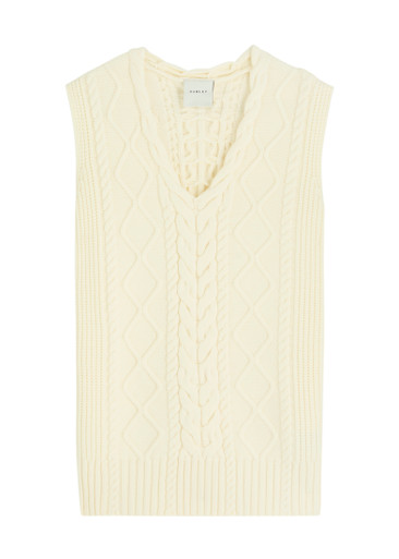 VARLEY Kay cable-knit vest | Harvey Nichols