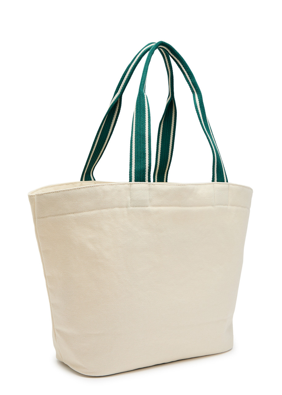  Varley Robinson Embroidered Canvas Tote Bag - Ivory - One Size 