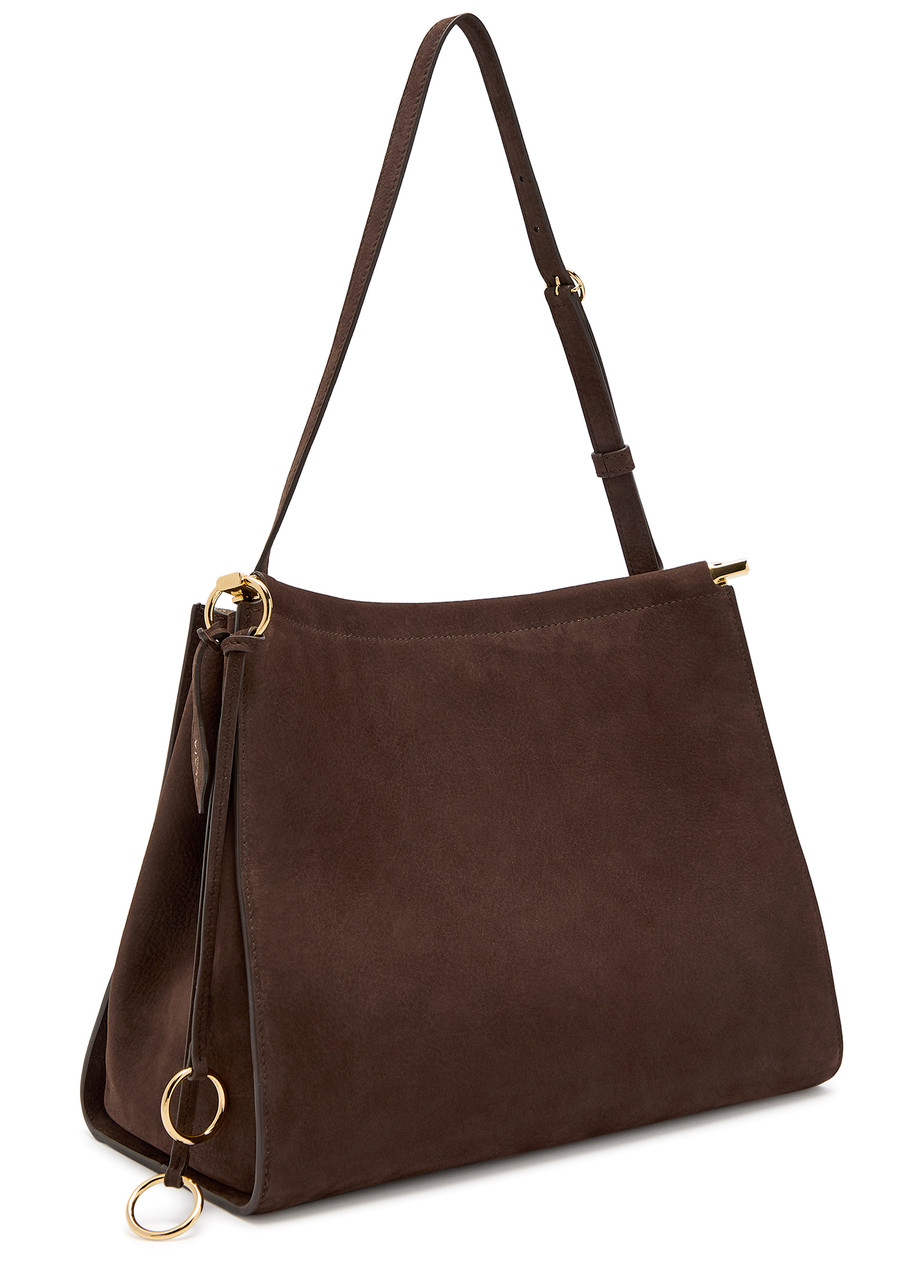 Alaïa Le Click Small Shoulder Bag In Nubuck Leather