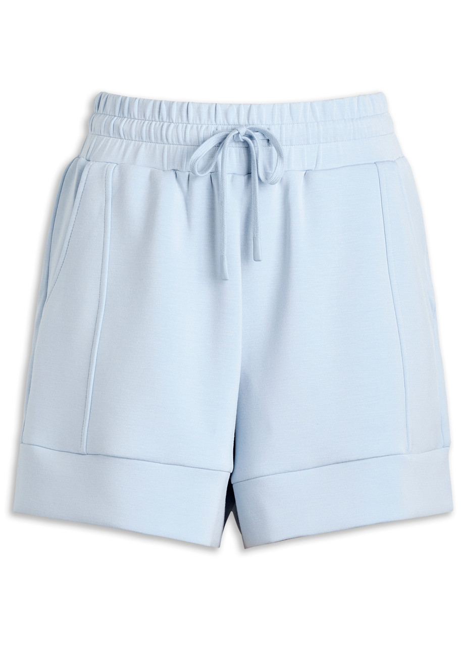 Varley Womens Cashmere Blue Atrium High-rise Stretch-woven Shorts Xs In Blue