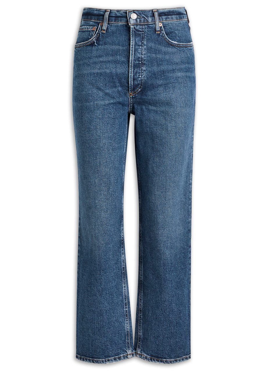Agolde Pinch Waist Cropped Organic High-rise Flared Jeans