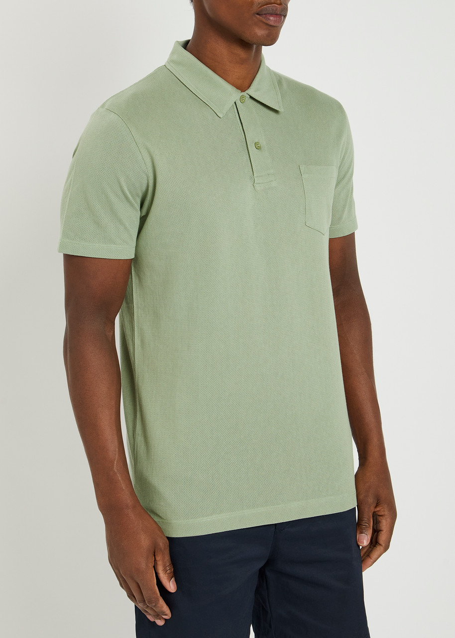 Sunspel Riviera Woven Cotton Polo Shirt