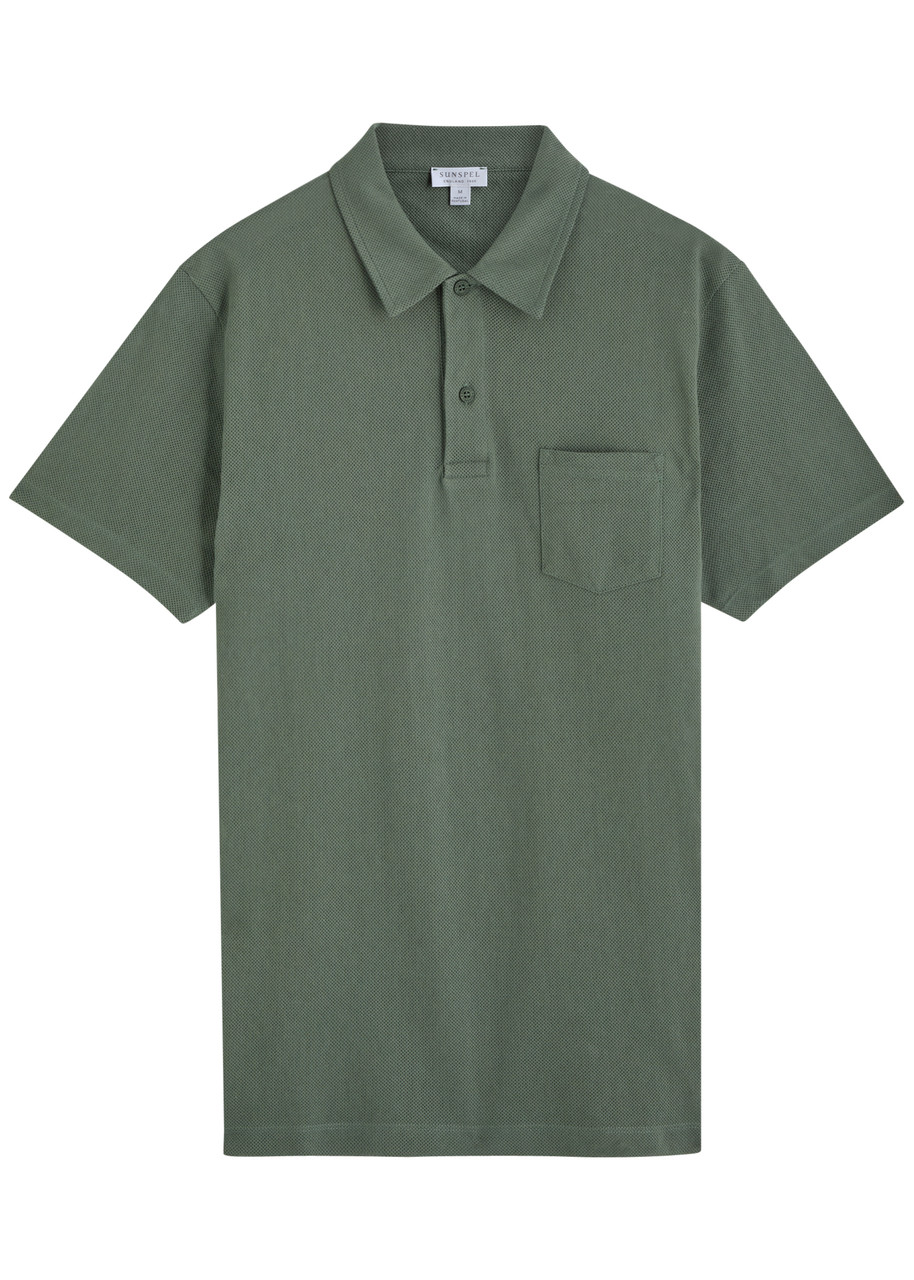 Sunspel Riviera Woven Cotton Polo Shirt