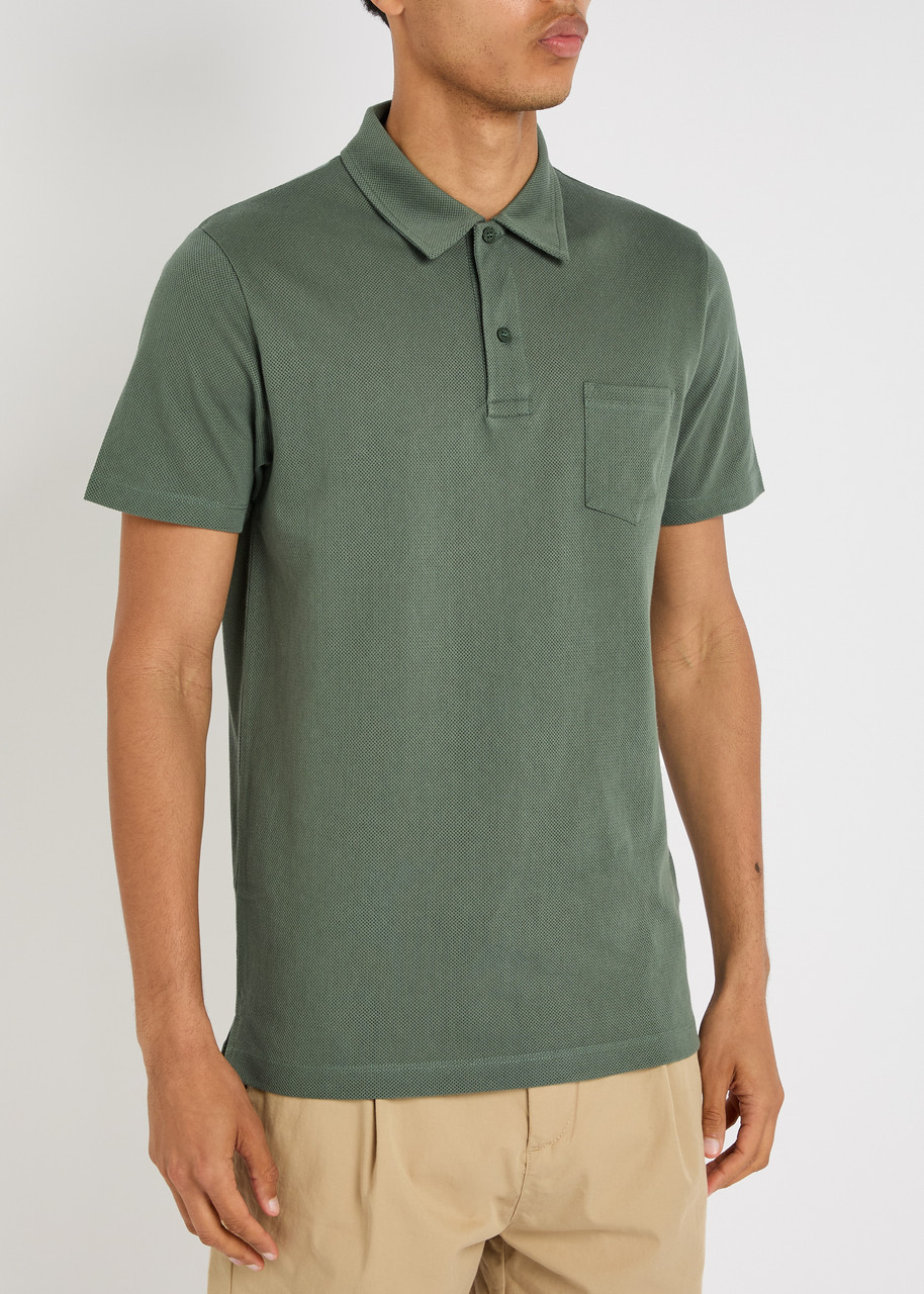 Sunspel Riviera Woven Cotton Polo Shirt