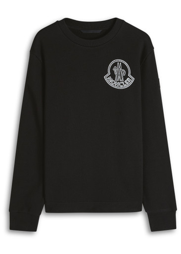 MONCLER New Badge logo-print cotton sweatshirt | Harvey Nichols