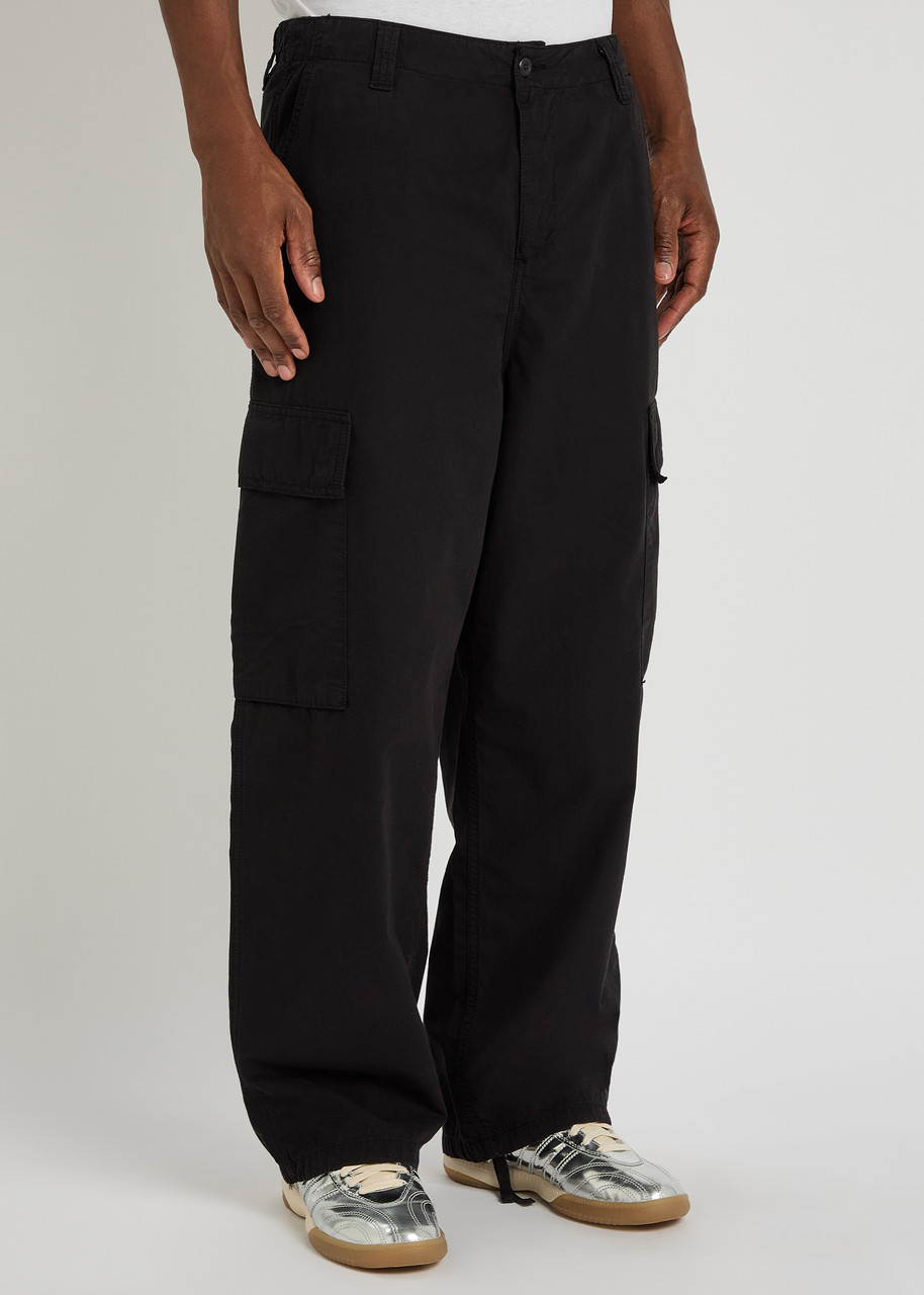 Carhartt Wip Kade Cotton-poplin Cargo Trousers In Black