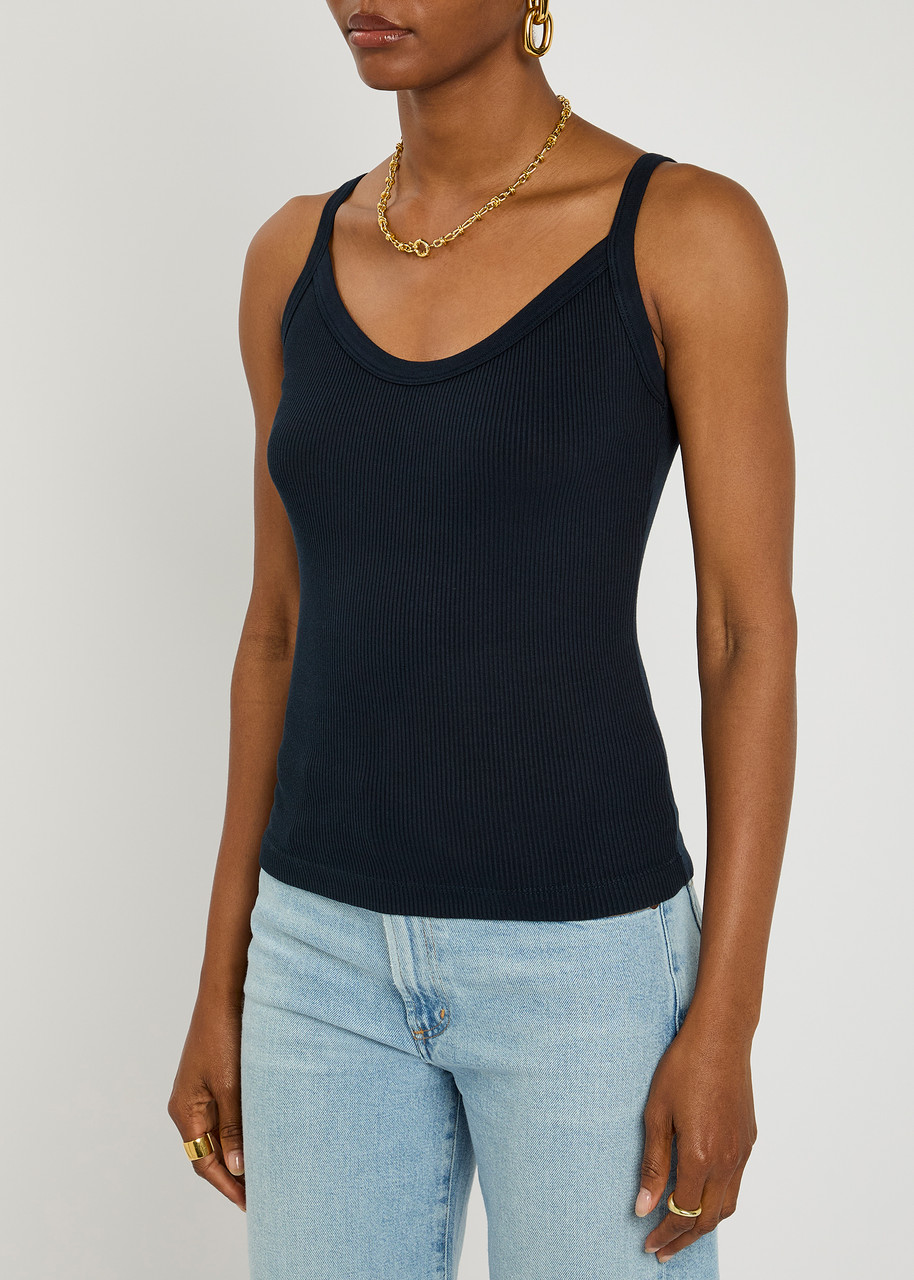 Agolde Jordan Ribbed Cotton-blend Tank