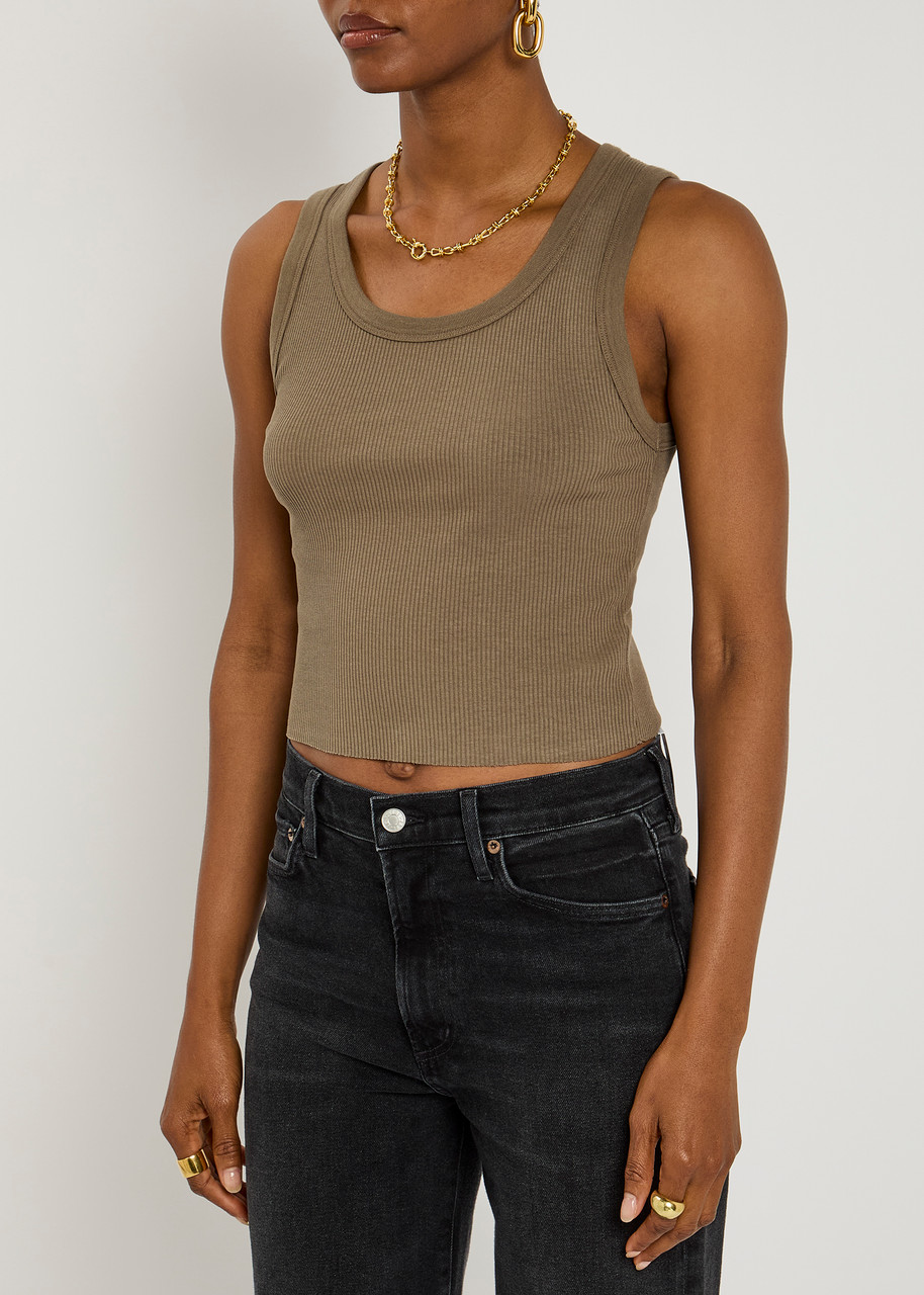 Agolde Shrunken Poppy Cotton-blend Tank