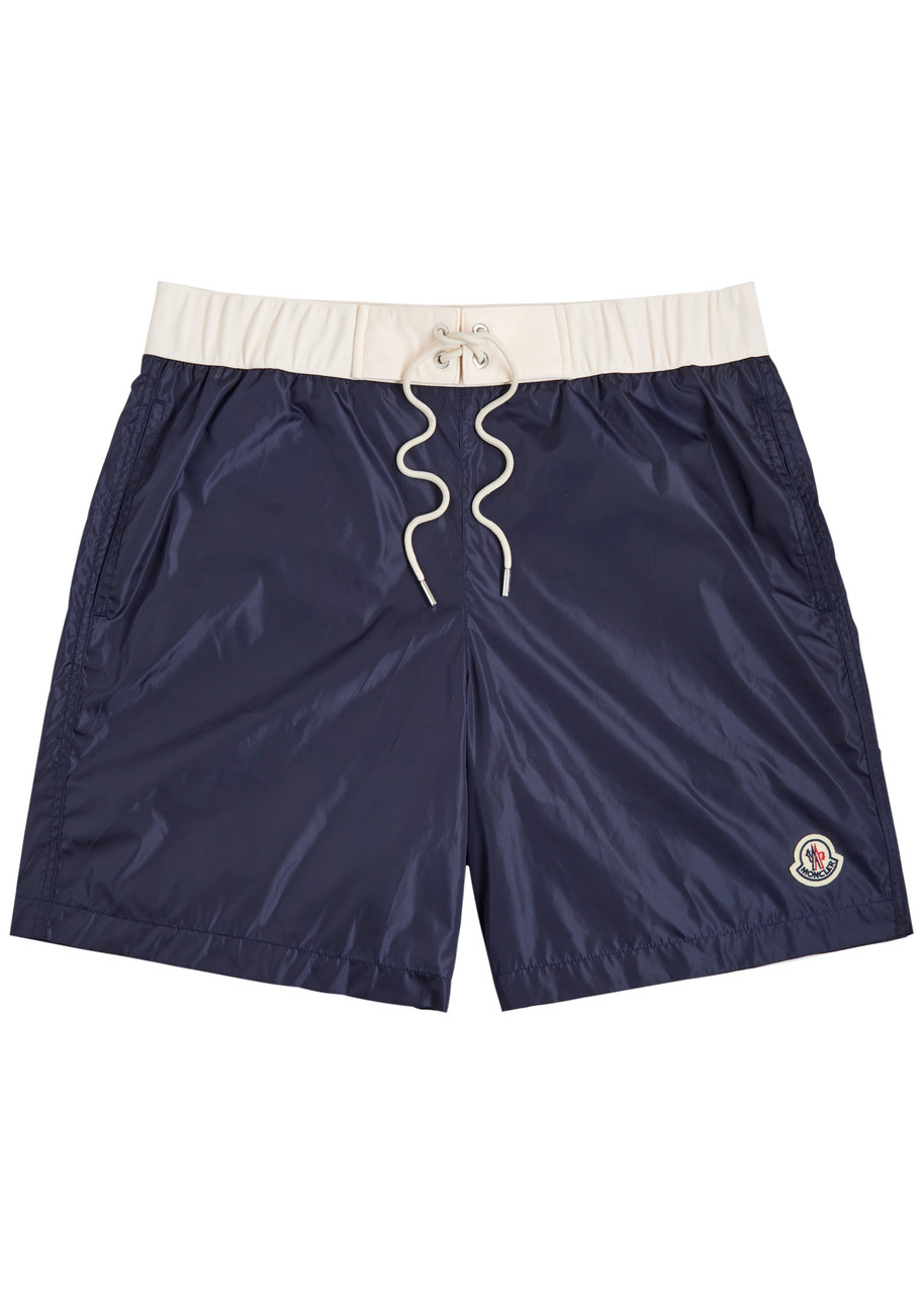 Moncler Logo-appliquéd Shell Swim Shorts