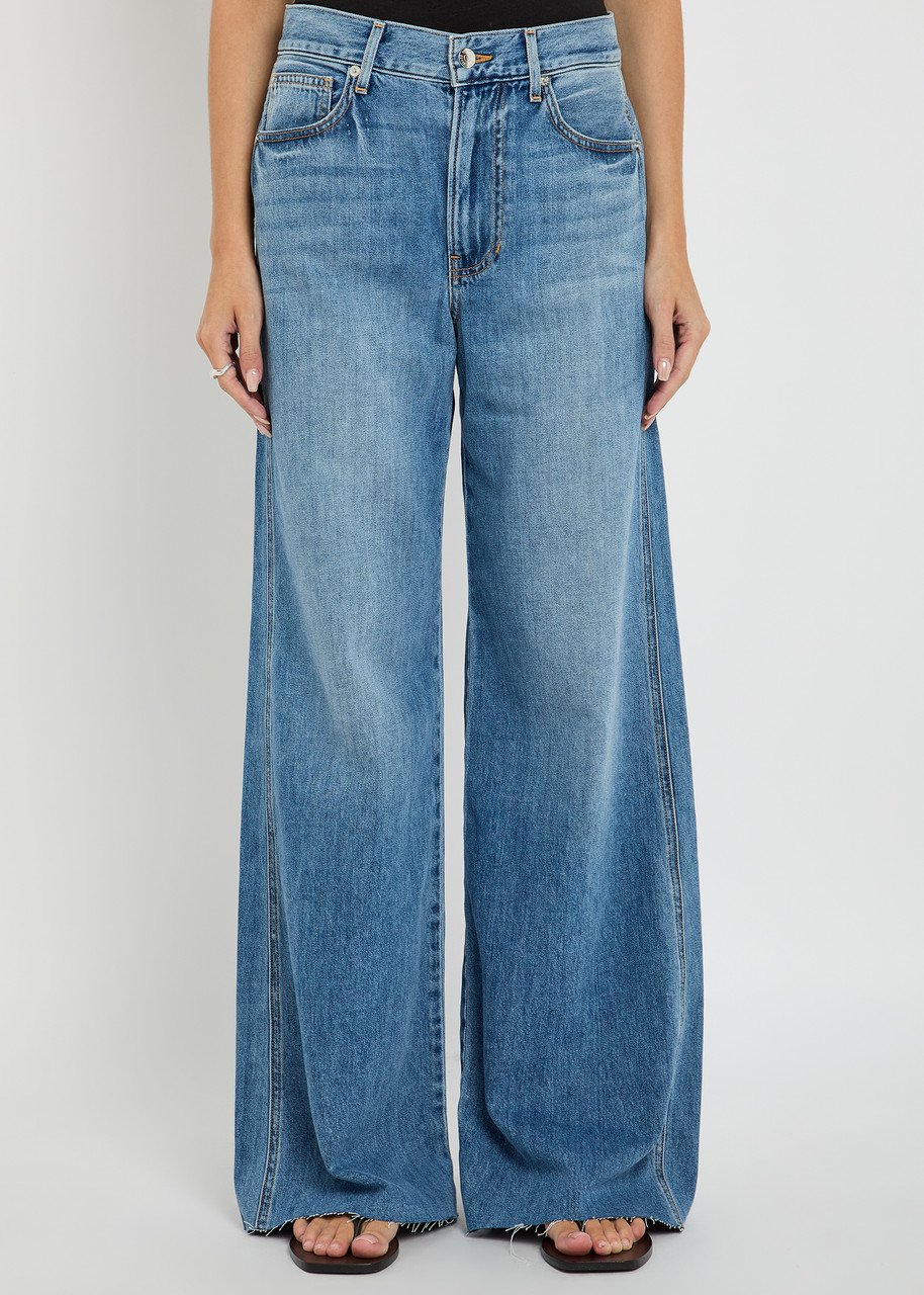 Veronica Beard Taylore Wide-leg Cropped Jeans