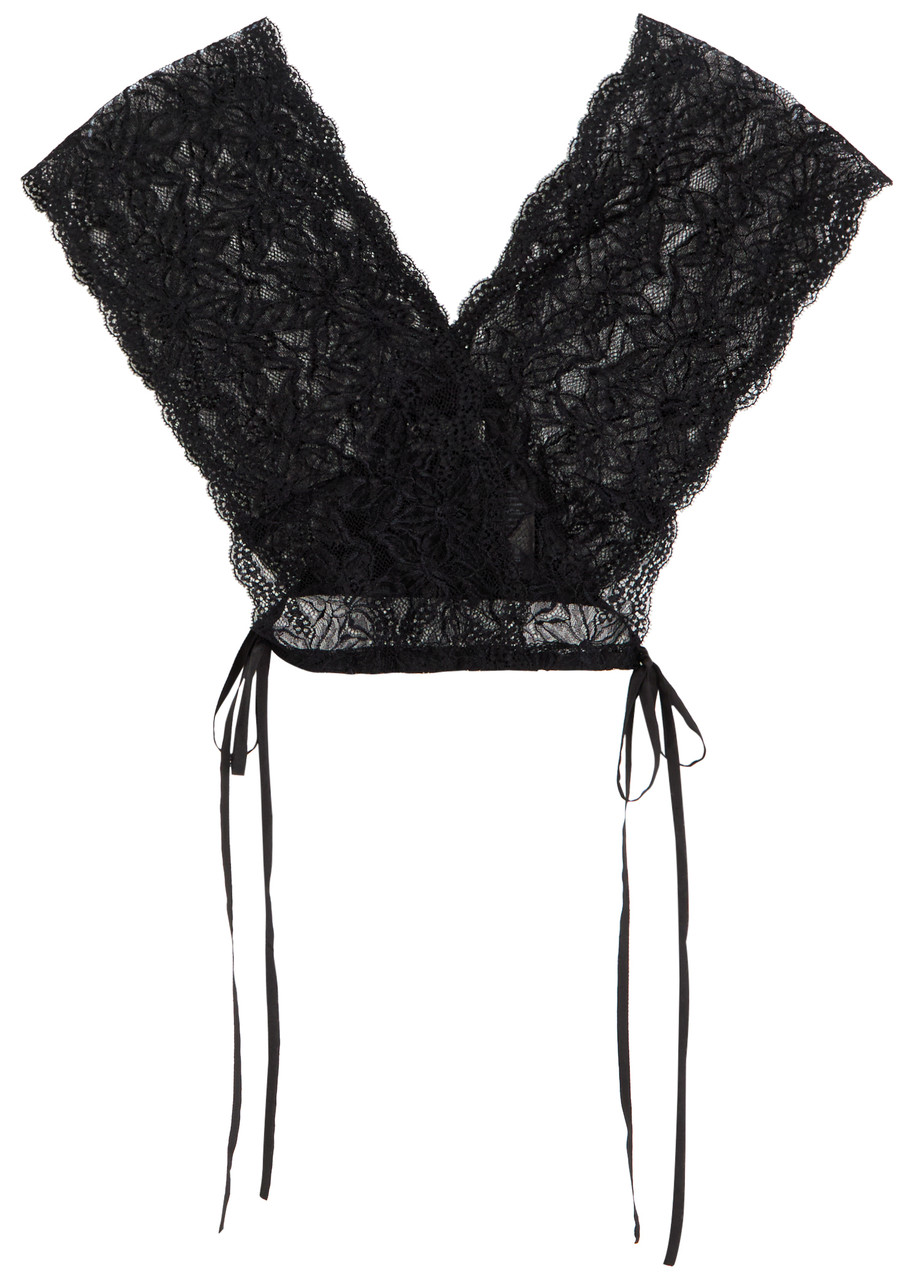 Dries Van Noten Cico 1478 Lace top - Black - One Size