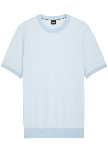 BOSS: H-Jianfranco cotton-knit T-shirt