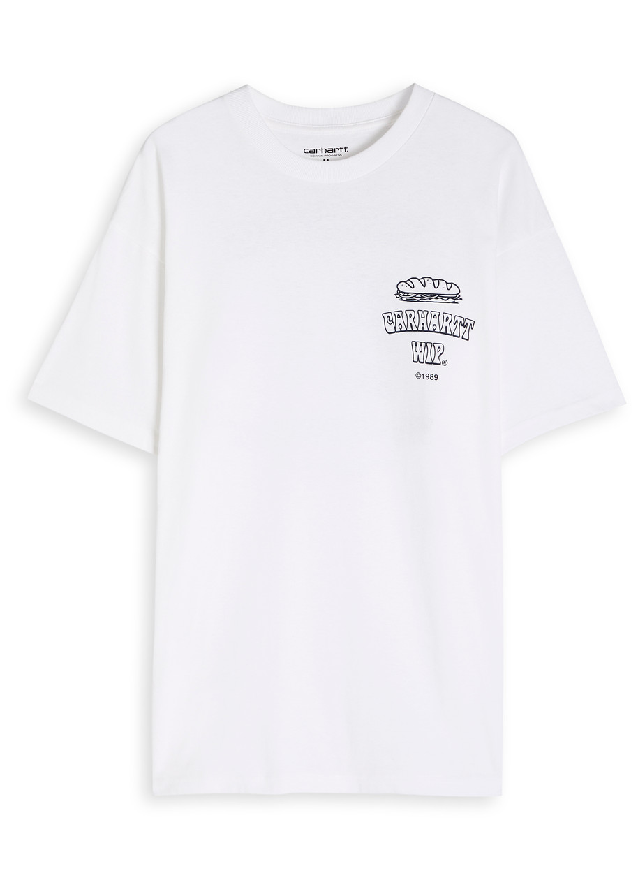 Carhartt Carhatt Wip Sandwich Short Sleeve Graphic Tee In White