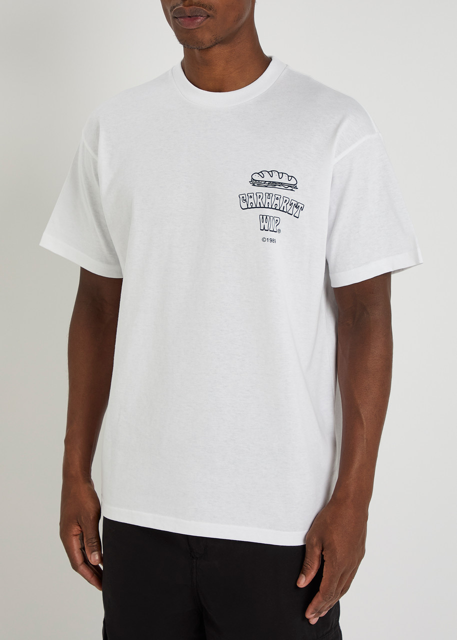 Carhartt Carhatt Wip Sandwich Short Sleeve Graphic Tee In White
