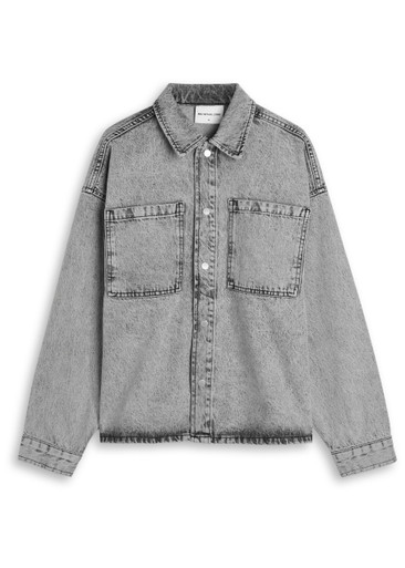 MKI MIYUKI ZOKU Denim overshirt jacket | Harvey Nichols