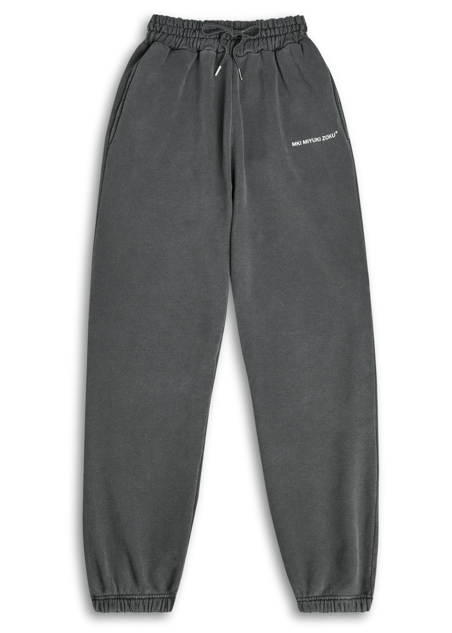 Mki Miyuki Zoku Logo-print Cotton-blend Sweatpants In Gray