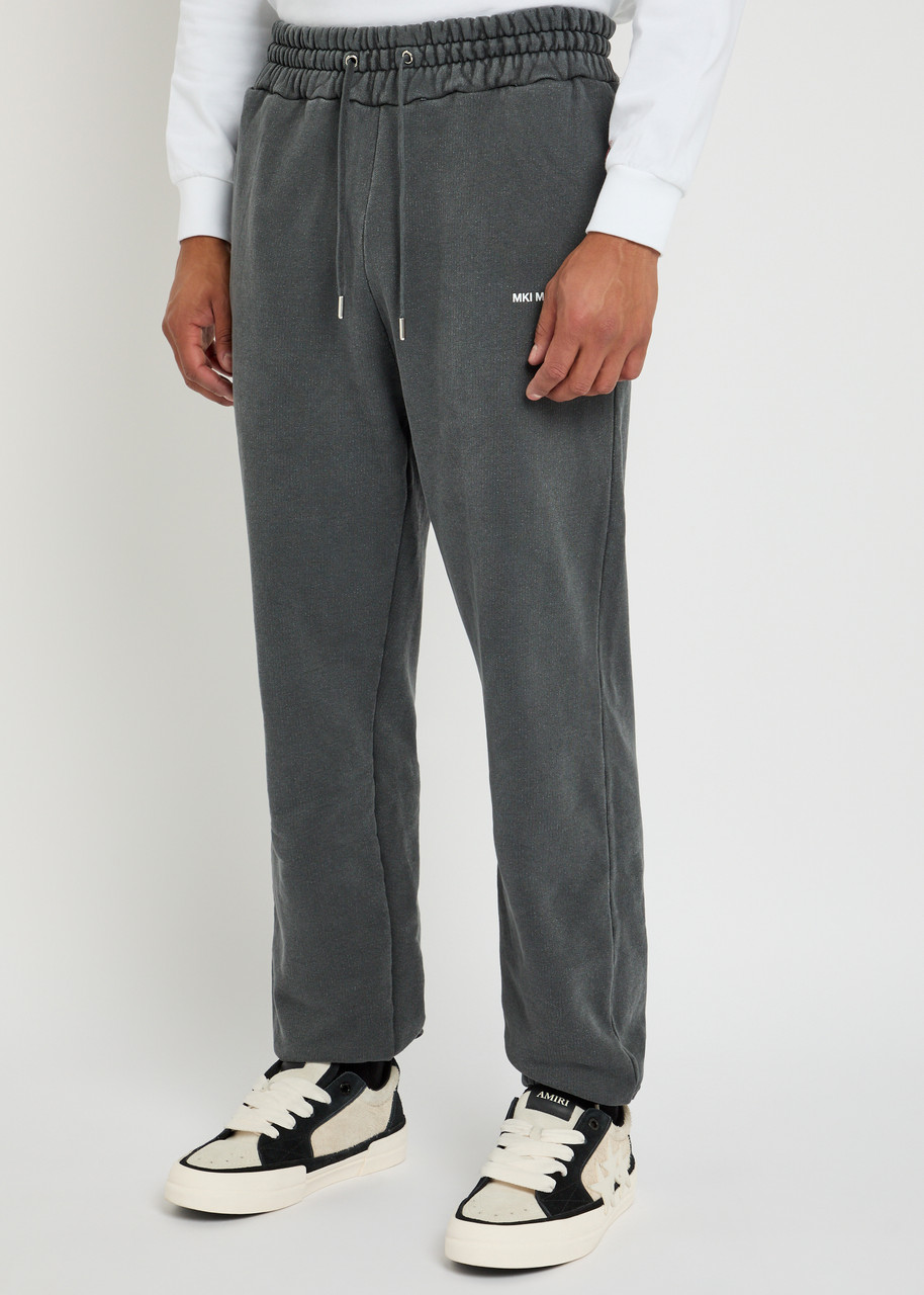Mki Miyuki Zoku Logo-print Cotton-blend Sweatpants In Gray