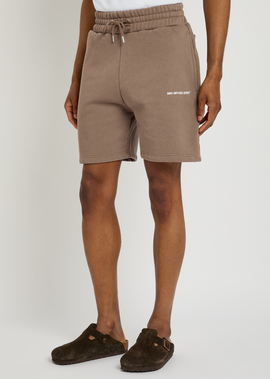 Mki Miyuki Zoku Uniform Cotton-blend Shorts In Brown