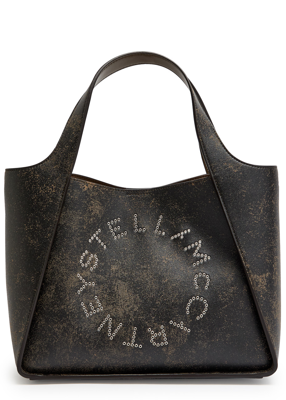 Stella Mccartney Logo Faux Leather Tote