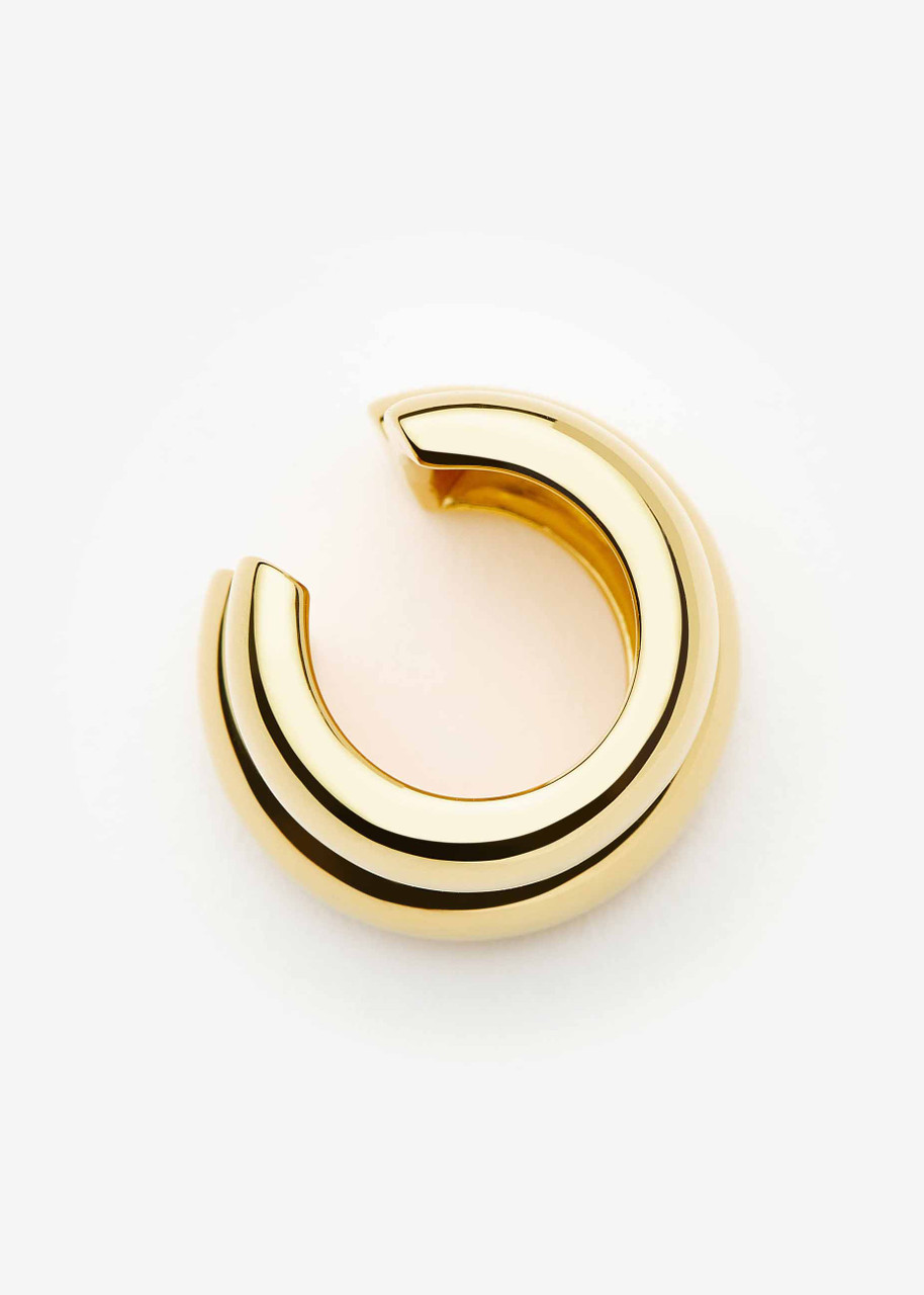 Missoma Sculptural Double 18kt Gold-plated Ear Cuff In Gold