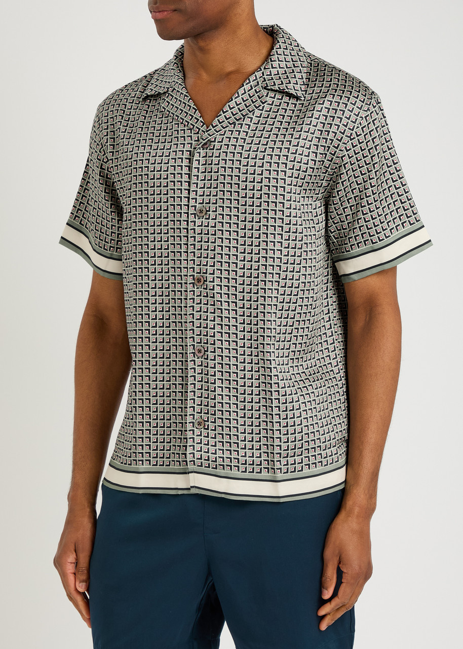  Che Tessera Woven Shirt - Sage - Xl 