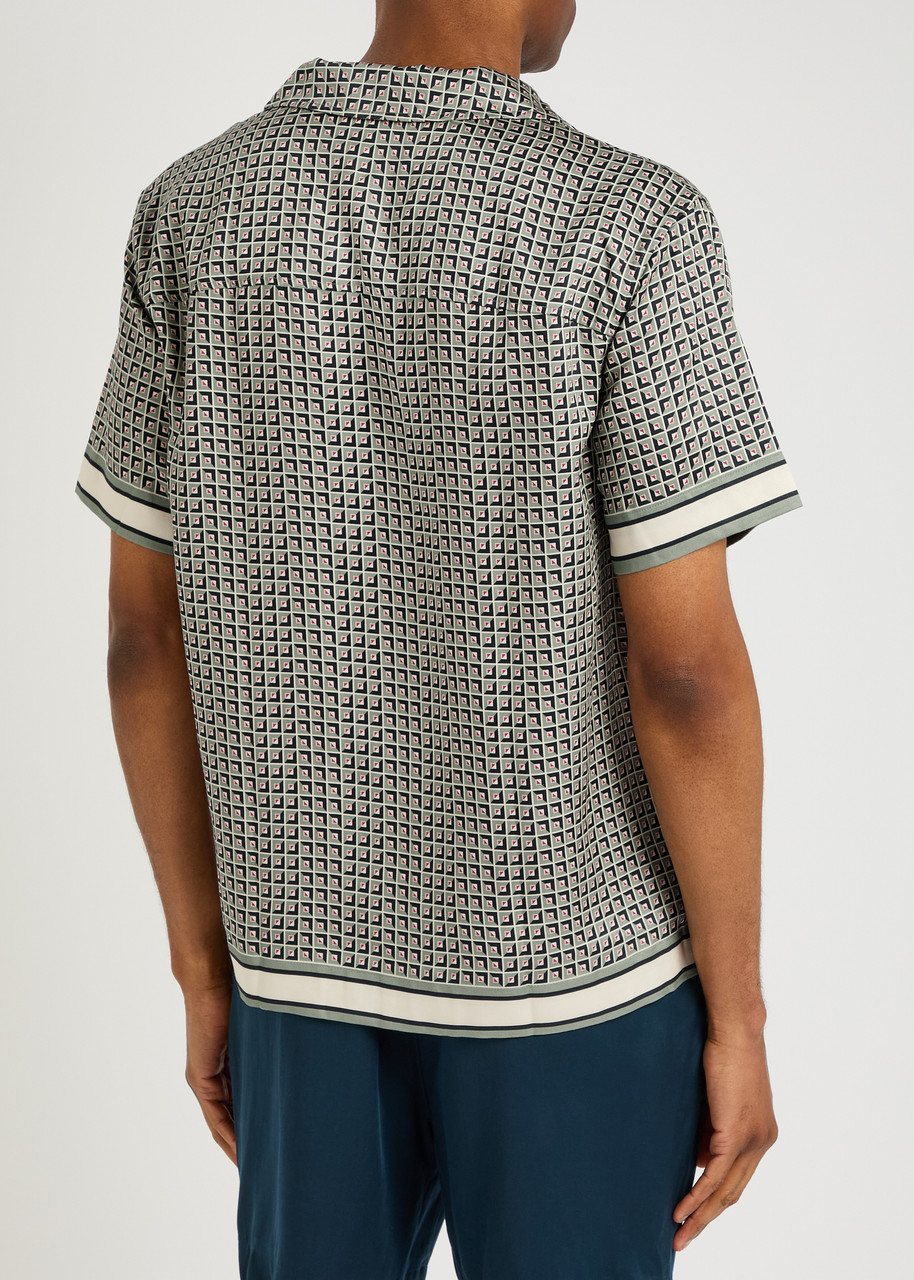  Che Tessera Woven Shirt - Sage - Xl 