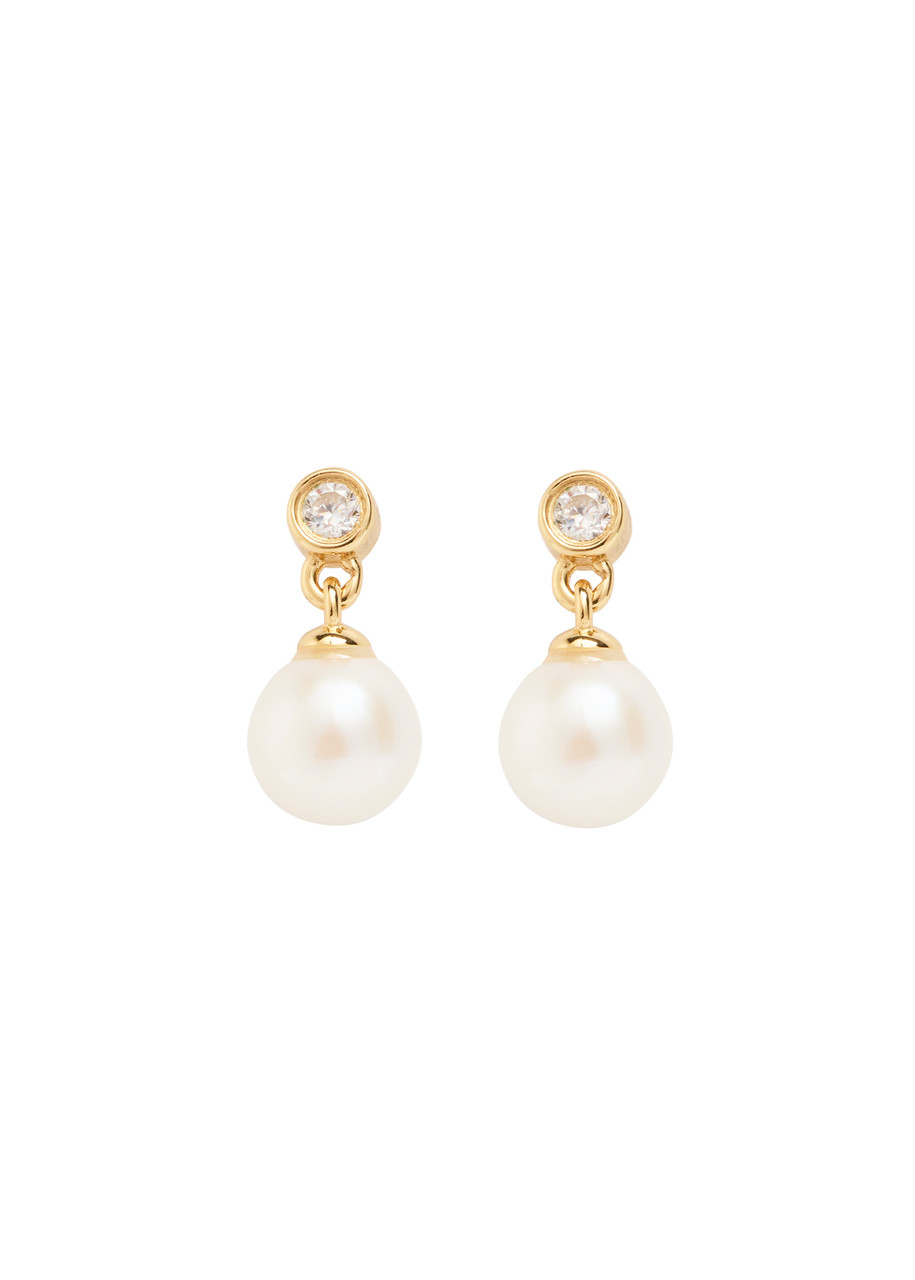 Ragbag Odile Mini 18kt Gold-plated Drop Earrings In Gold