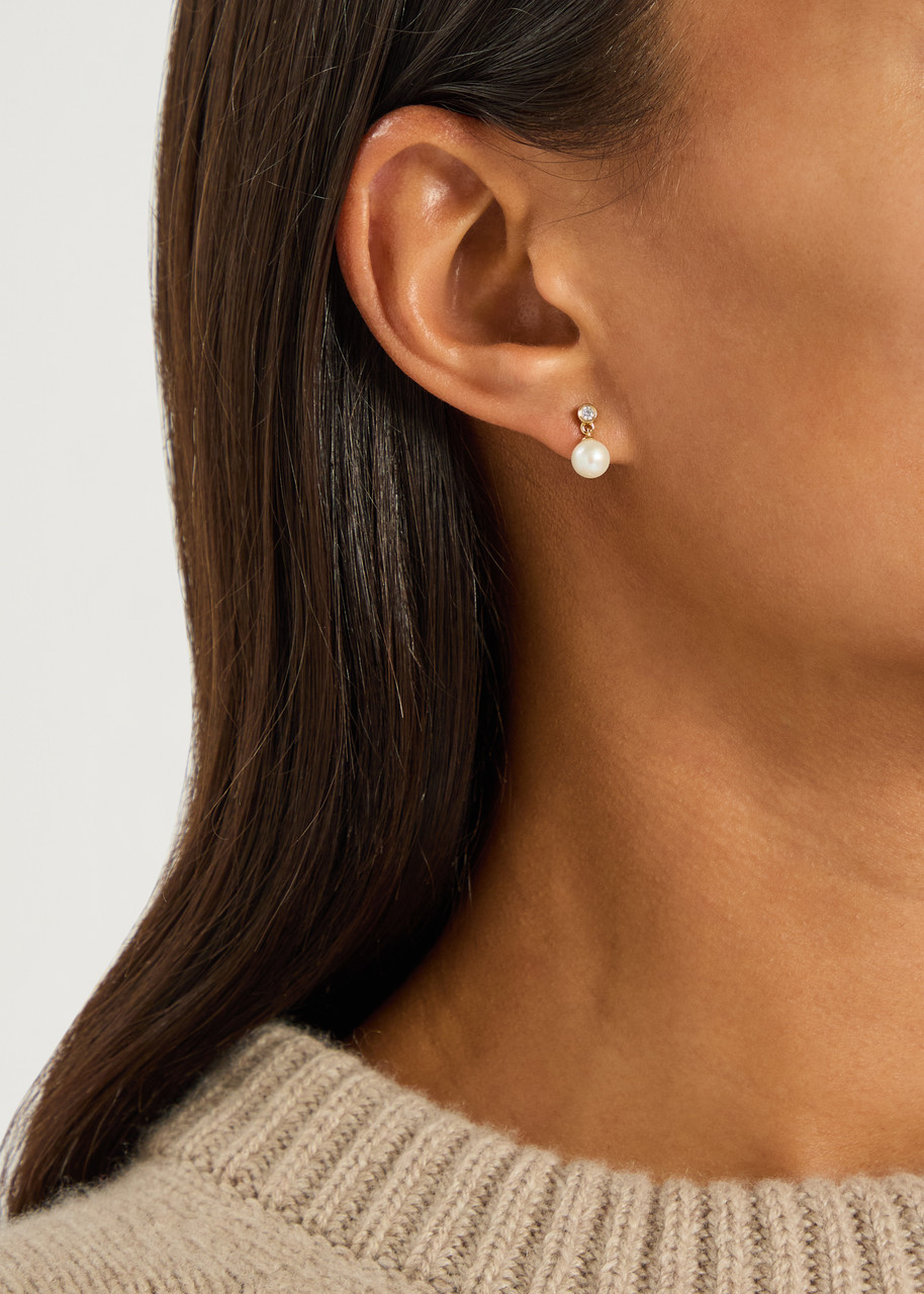 Ragbag Odile Mini 18kt Gold-plated Drop Earrings In Gold