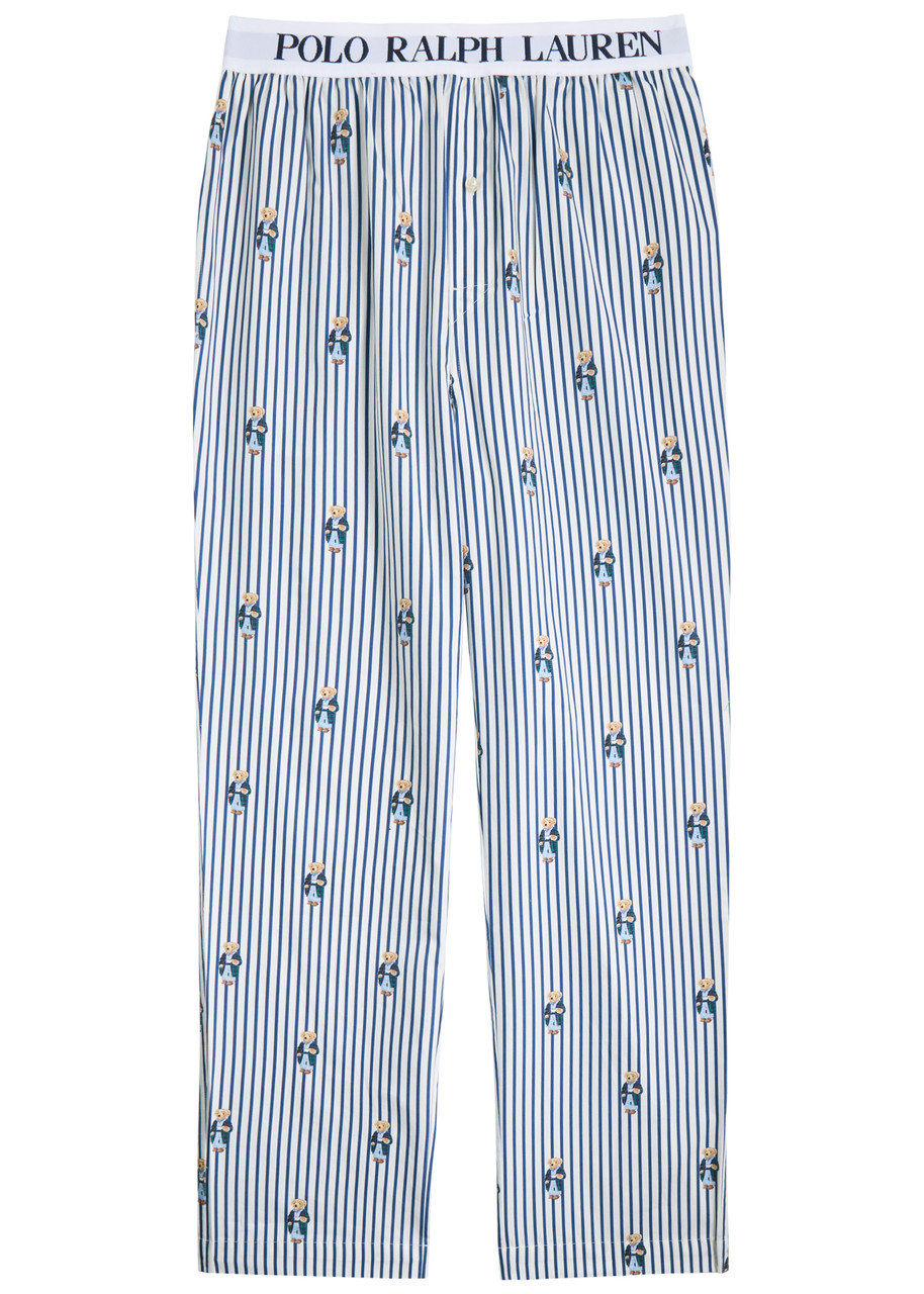 Polo Ralph Lauren Striped Bear-print Pajama Bottoms