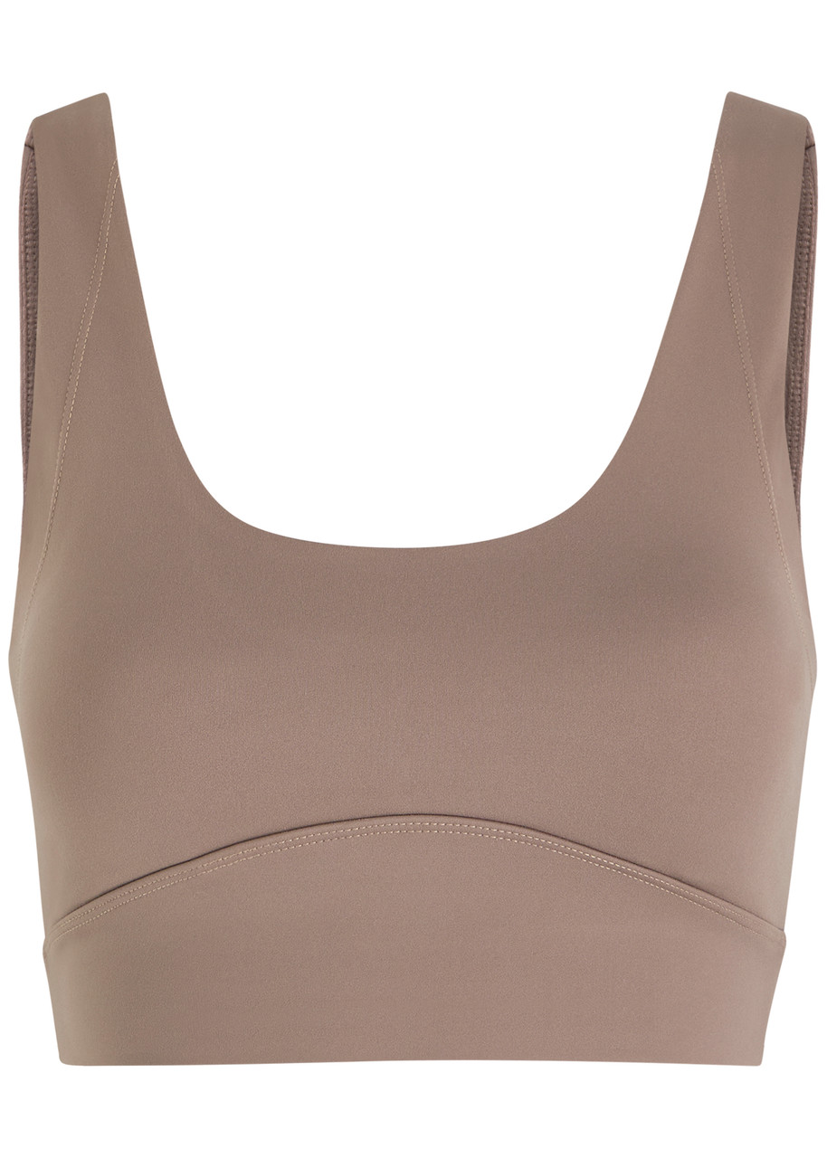 Varley Freesoft Essi Stretch-jersey Bra Top In Brown