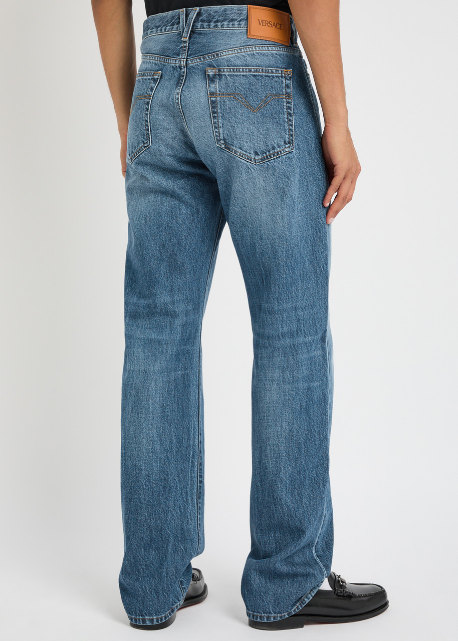  Versace Slim-leg Denim Jeans - Mid Blu - 32 (w32 / M) 