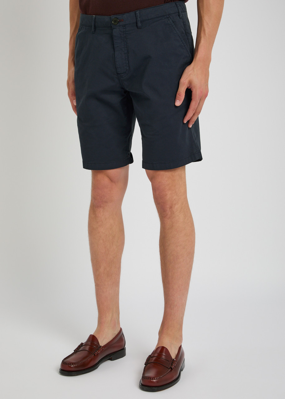 Ps By Paul Smith Ps Paul Smith Stretch-cotton Chino Shorts In Blue