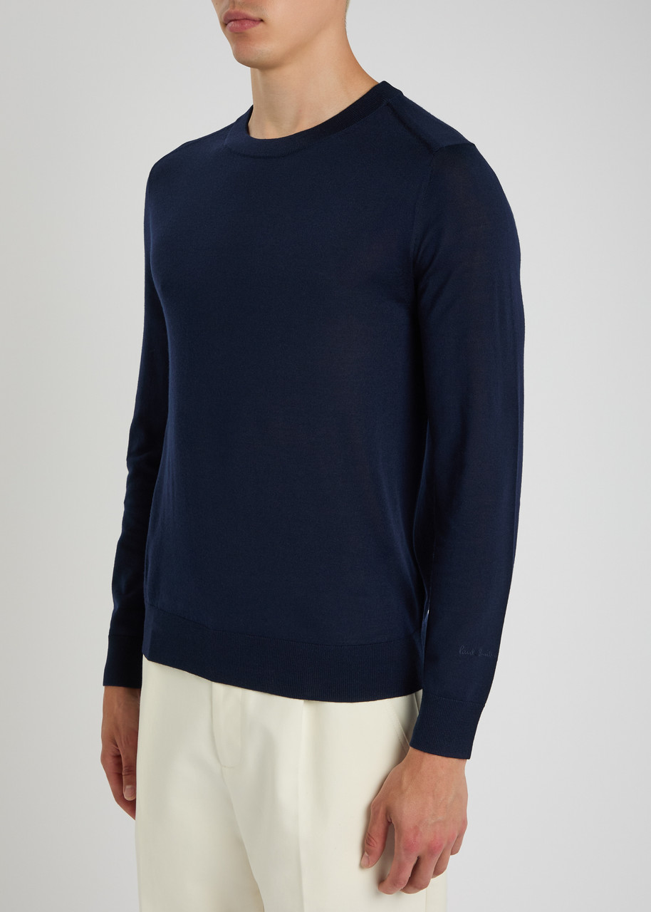 Paul Smith Organic-cotton Jumper In Blue