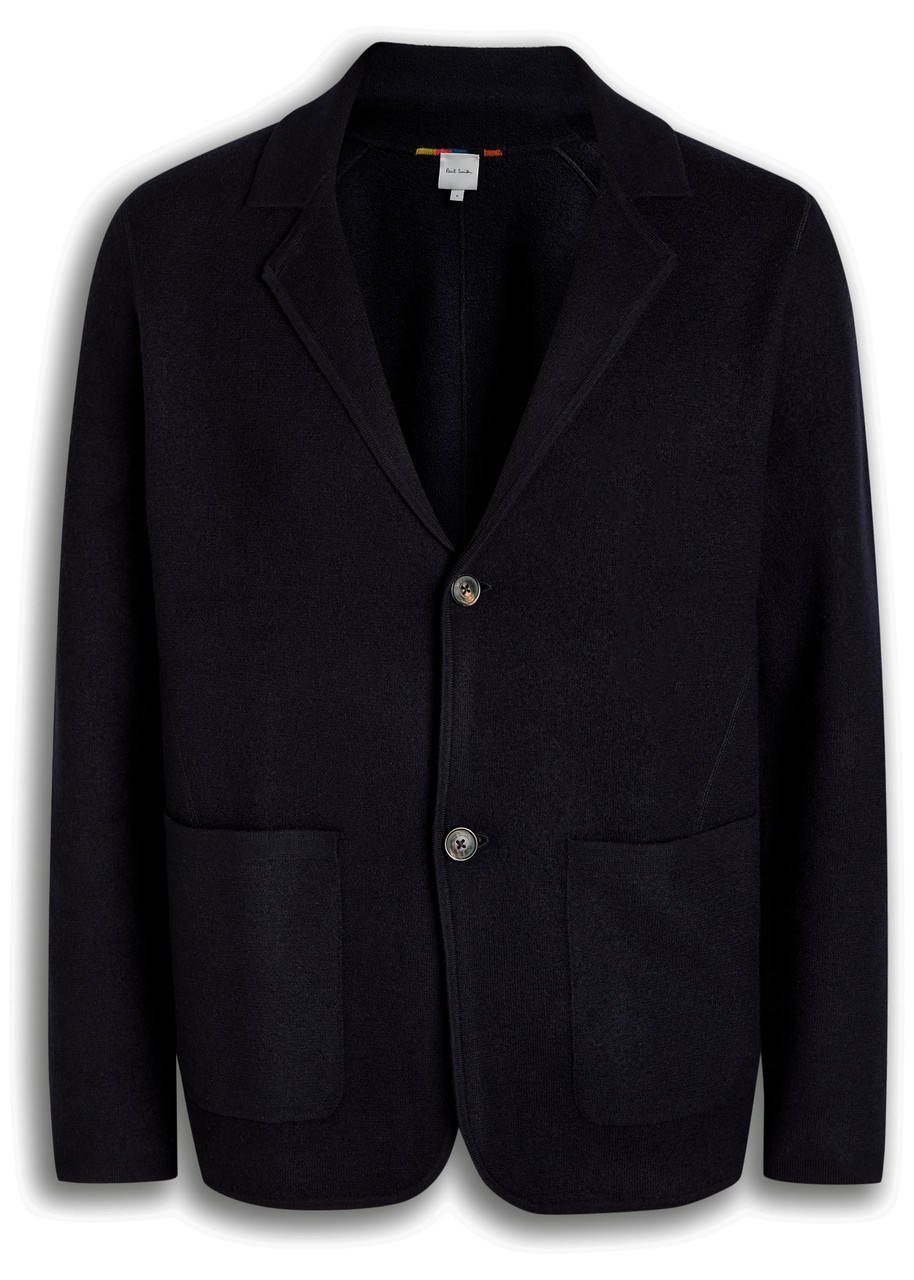 Paul Smith Knitted Blazer In Black