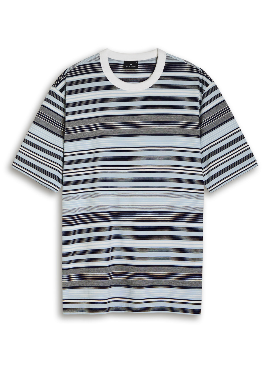 Ps By Paul Smith Ps Paul Smith Striped Cotton T-shirt In Multi