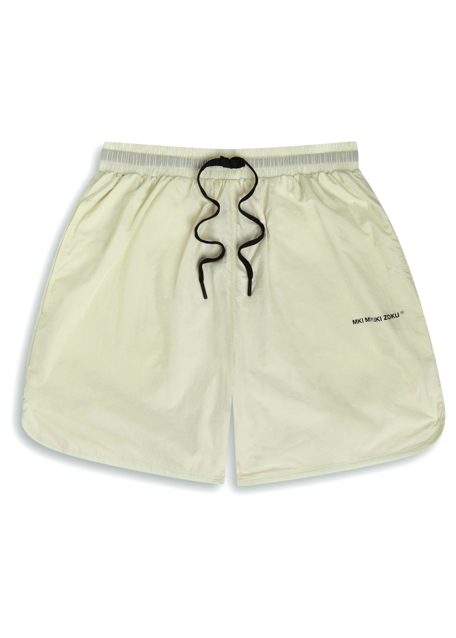 Mki Miyuki Zoku Active Logo-print Shell Shorts In White