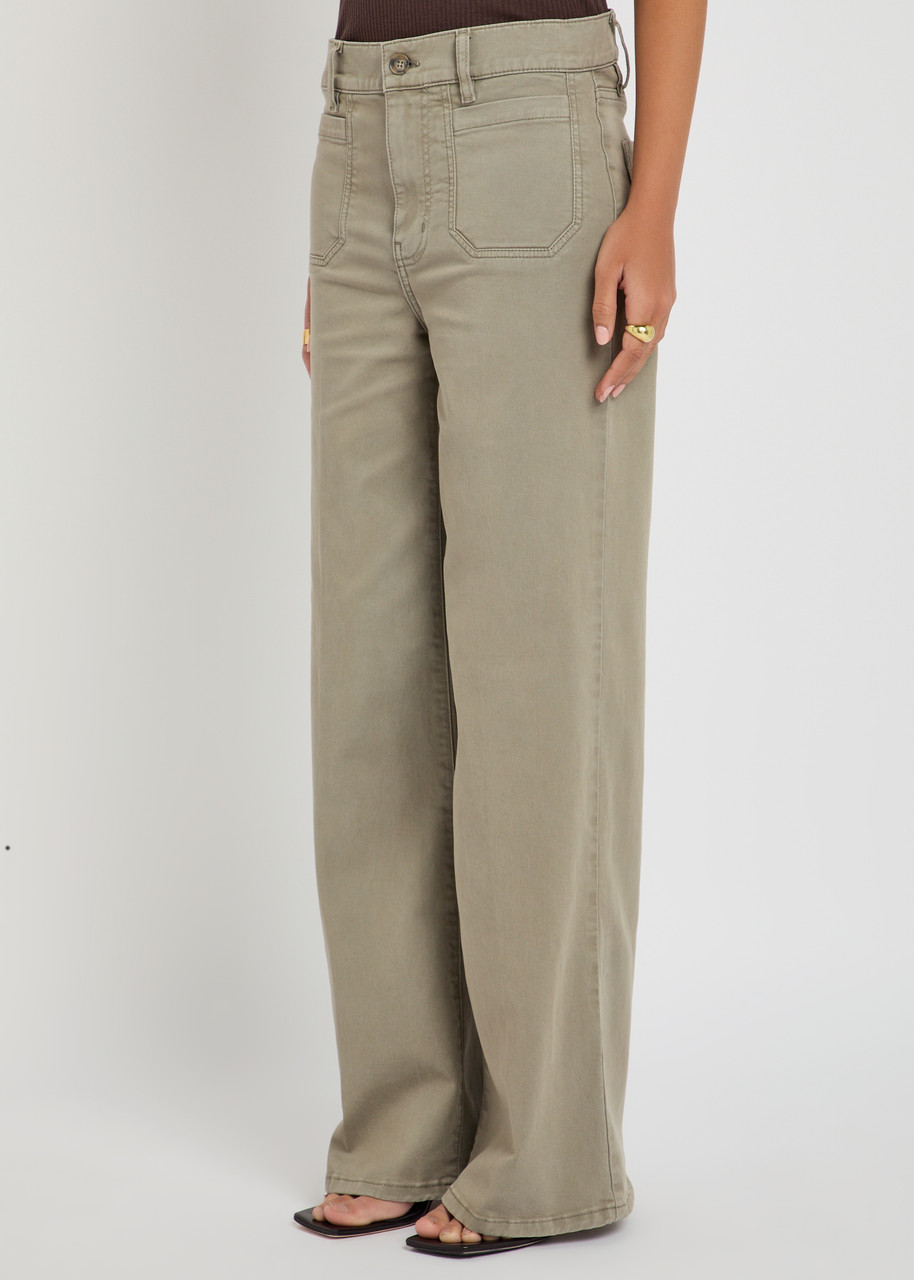Frame Le Slim Palazzo Patch Pocket High Waist Wide Leg Jeans