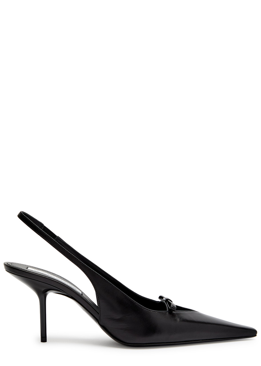 Victoria Beckham 75mm Slingback Pointed-toe Pumps In Black